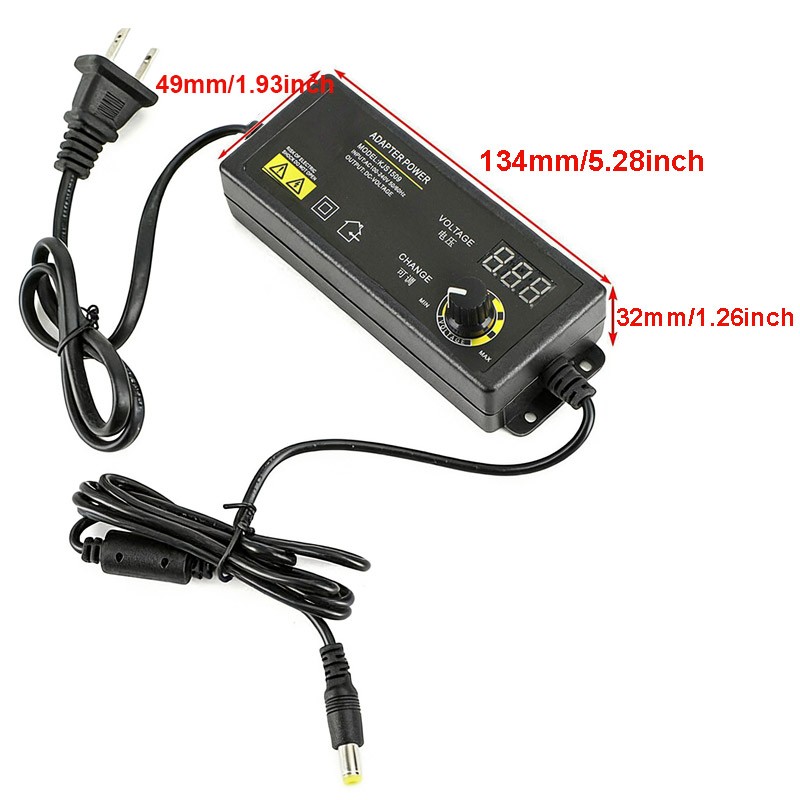 DC 3V~24V 60W Universal Adjustable Power Supply Variable Switching AC/DC Adapter