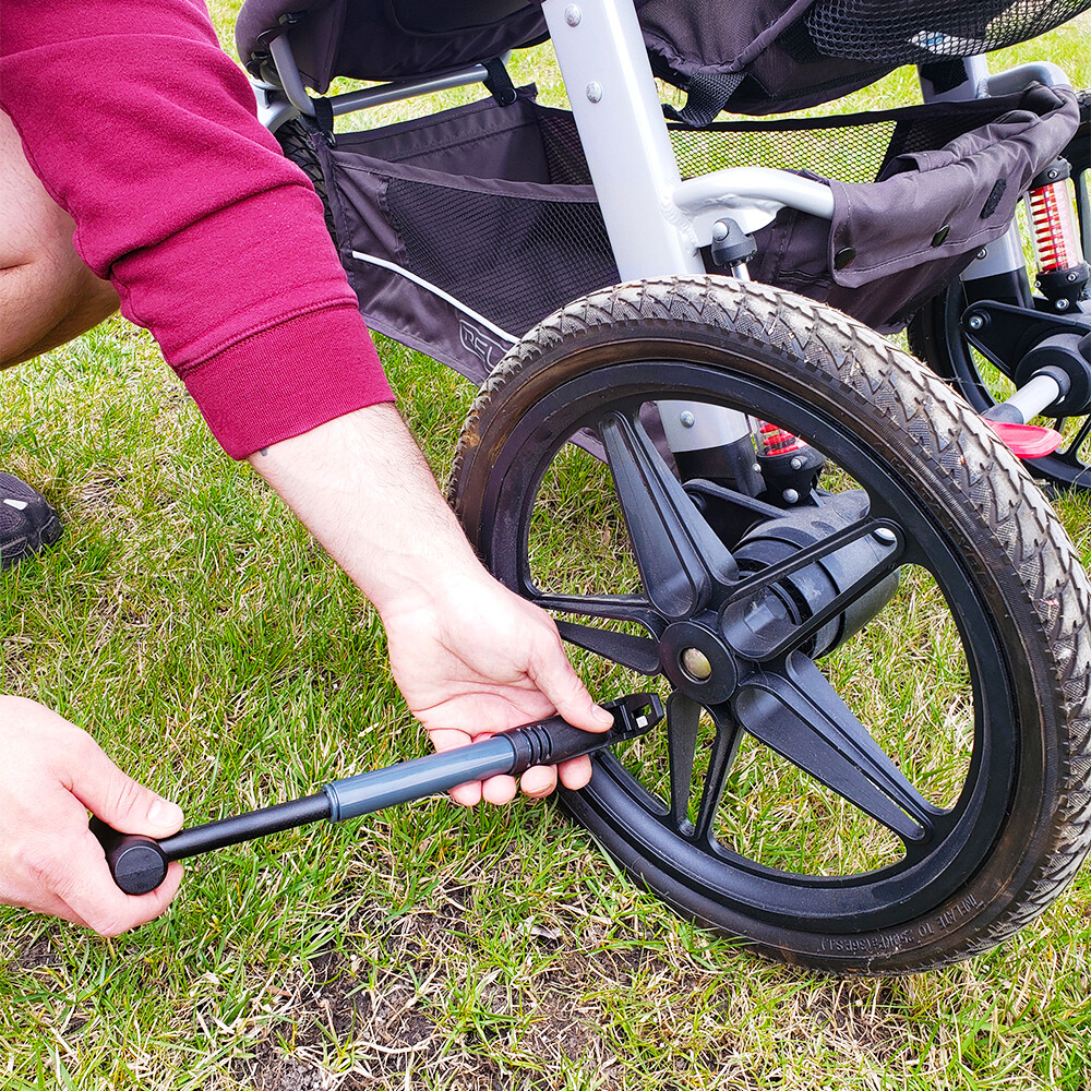 BV Mini Bike Pump Portable Bicycle Tire Ball Air Inflator Presta Schrader 120PSI