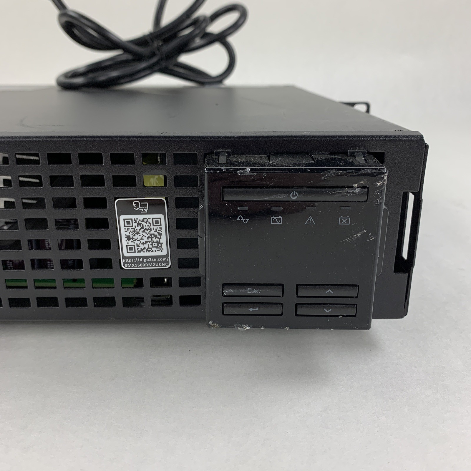 APC SMX1500RM2UCNC Battery Backup UPS Tested w/ AP9641 No Batt No Caddy