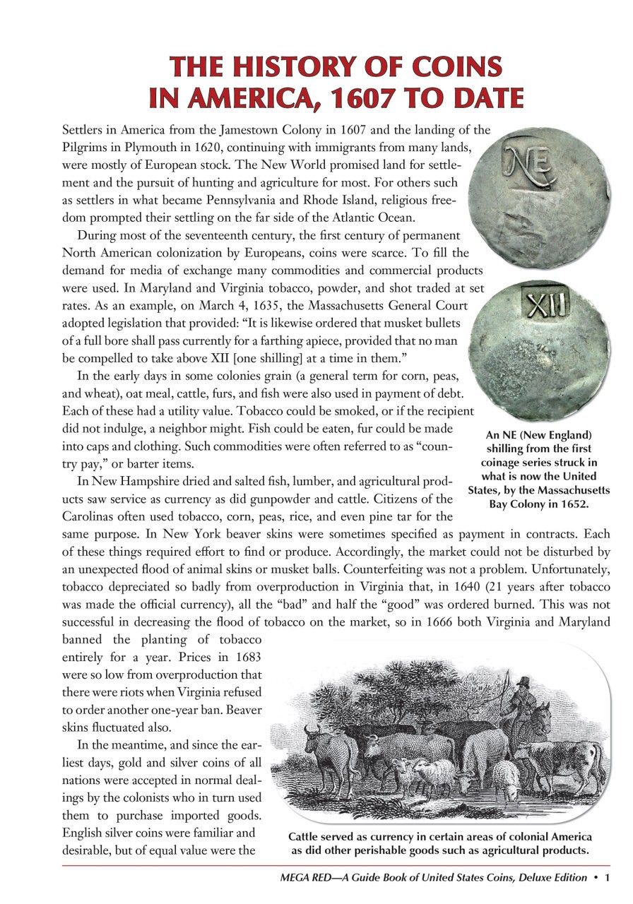 Mega Red Guide Book of United States Coins Deluxe 10th Edition