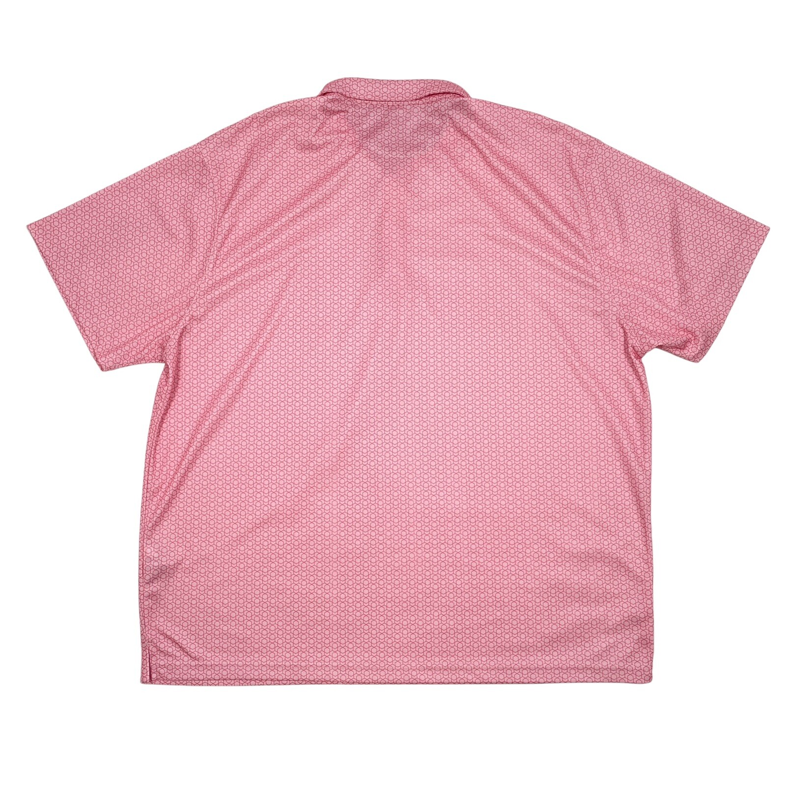 Etonic Men's XXL Golf Polo Shirt Pink Geometric Print Stretch