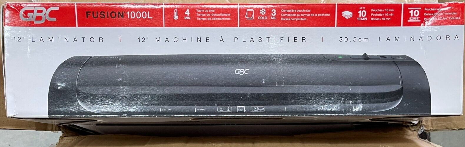 Swingline GBC Fusion 1000L Laminator 3mil to 12"W; 5mil 4" x 6"