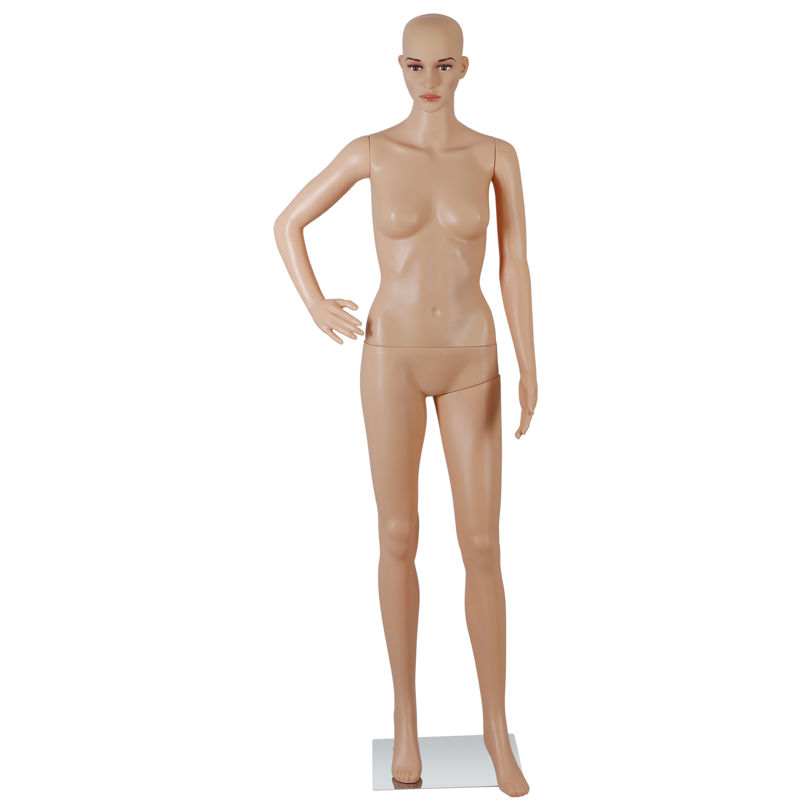 69 Inch Female Mannequin Full Body Dress Form Detachable Mannequin Stand w/Base