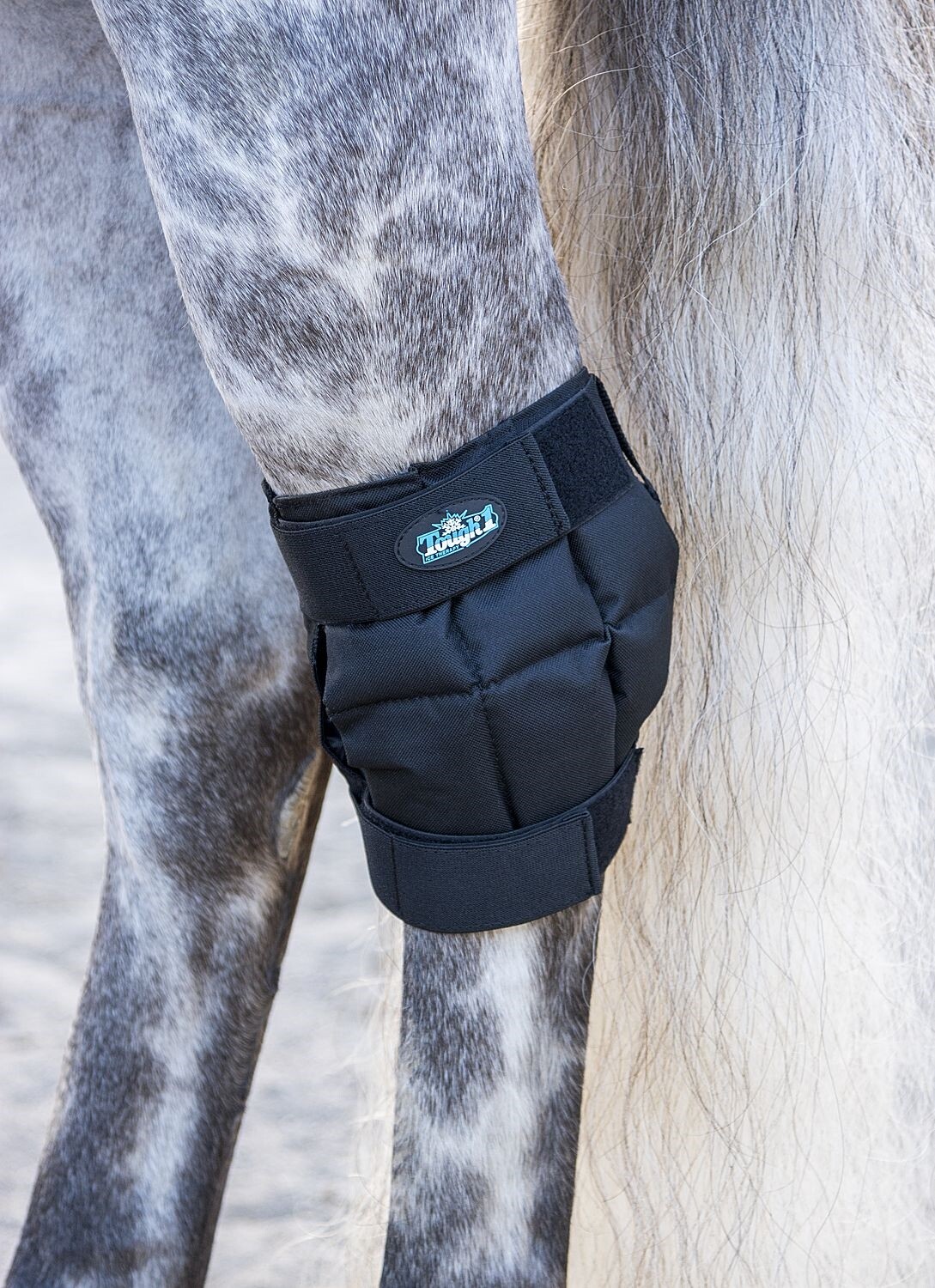 Horse Ice Therapy Knee-Hock Wrap - Black - Sold as One