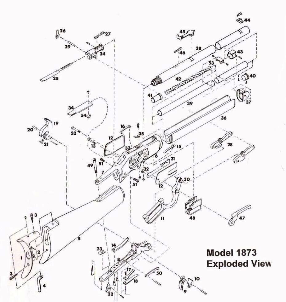 Winchester 1873, 92, 94 Magazine Tube End Plug NO Lip 25 & 32 Caliber 15692ANL