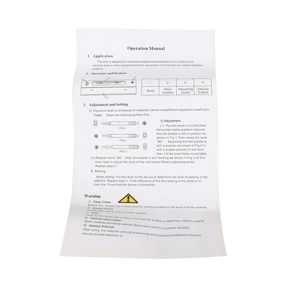 8 Inch 200mm Master Precision Level In Fitted Box For Machinist Level Tool