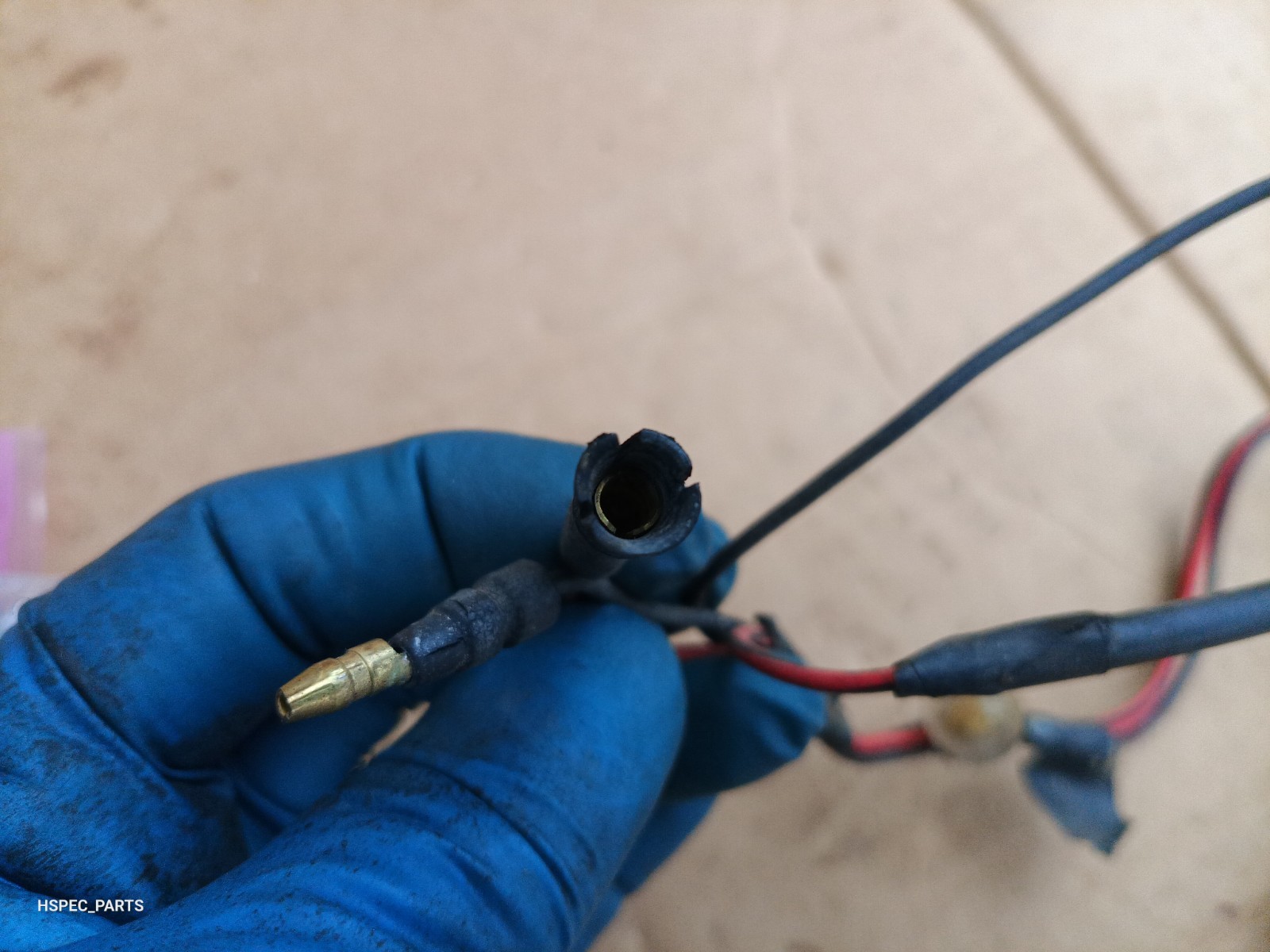 88-91 CIVIC CRX OEM rear license plate light CUT wire harness CONNECTOR BOTH