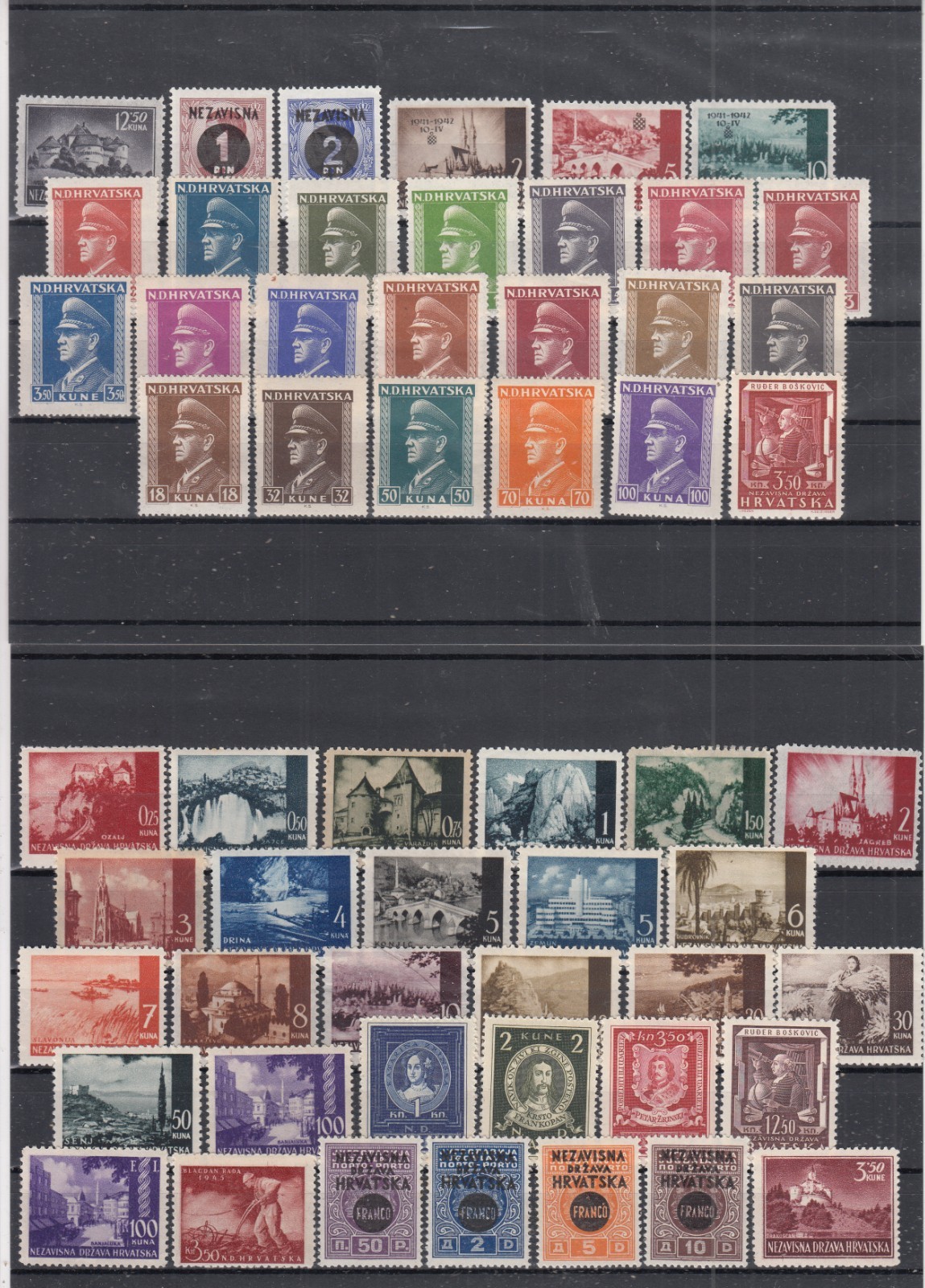 SV26665 / CROATIA – 1941 / 1943 MINT AMAZING COLLECTION – HIGH CATALOGUE VALUE