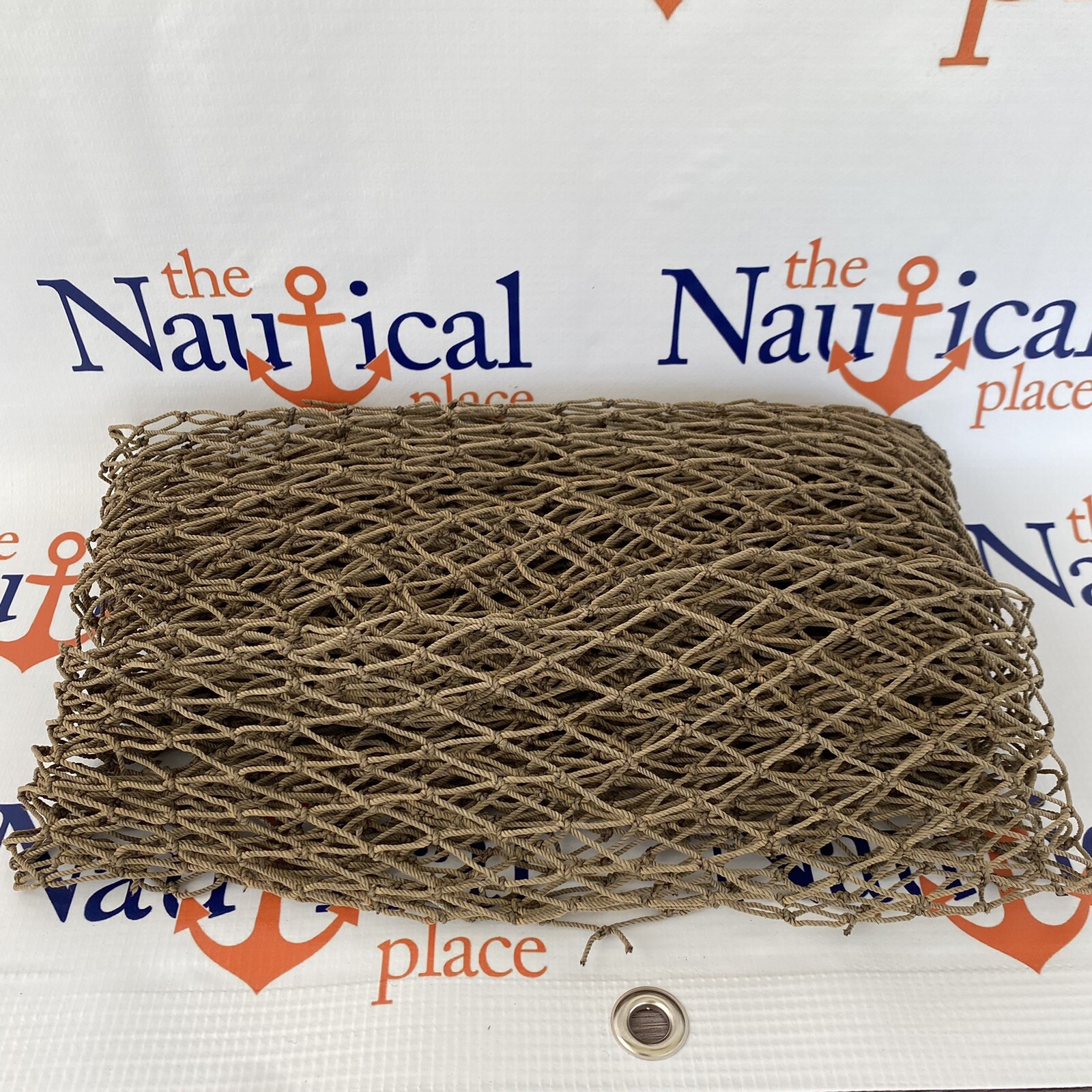 Authentic Used Fishing Net 5'x10' - Fish Netting - Old Vintage Nautical Decor