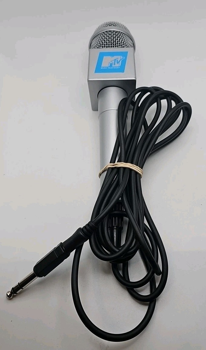 MTV branded Microphone -Wired Dynamic- Karaoke System - 6.3mm 1/4" Jack