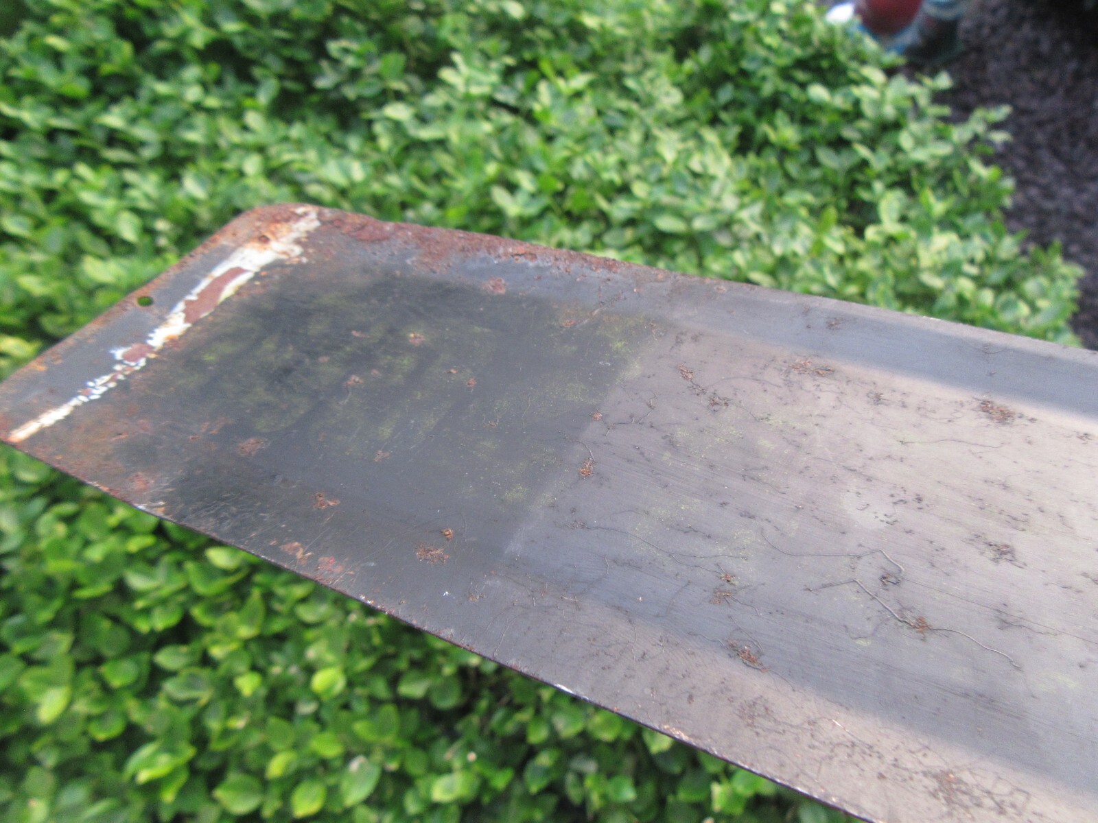 Vintage 1940's B-1 Lemon Lime Soda Tin Metal Door Push (16")