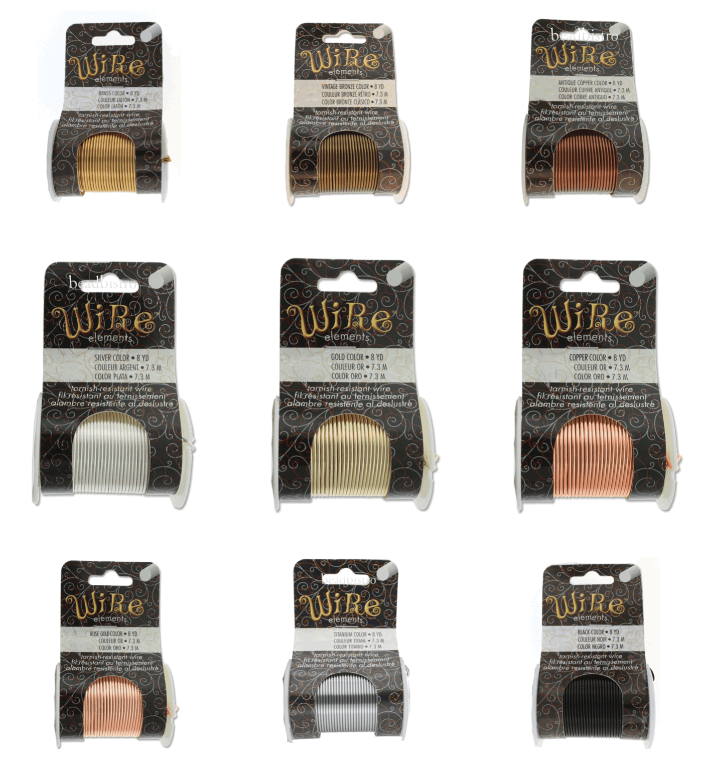 Wire Elements Copper Craft Wire (8 Gauges ~ 10 Colors) BeadSmith Wire