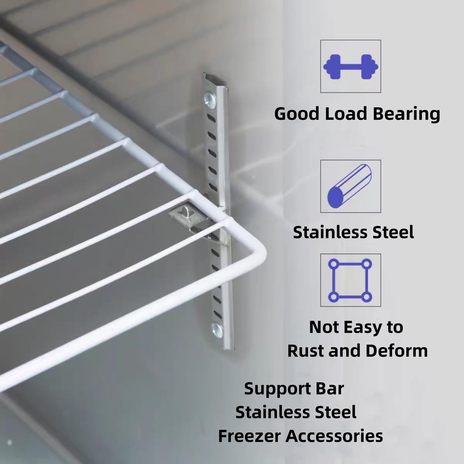 20 Pack 920158 Freezer Shelf Clip, Stainless Steel 20 Pack, ‎stainless