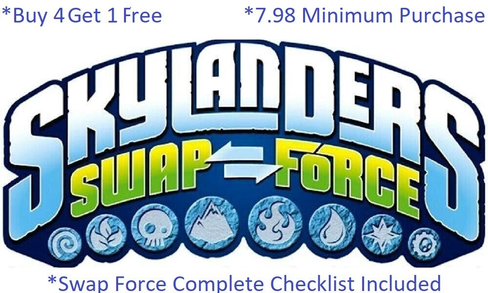* Buy 4=1Free Skylanders Swap Force Complete UR Set w Checklist*$7.98Minimum 👾