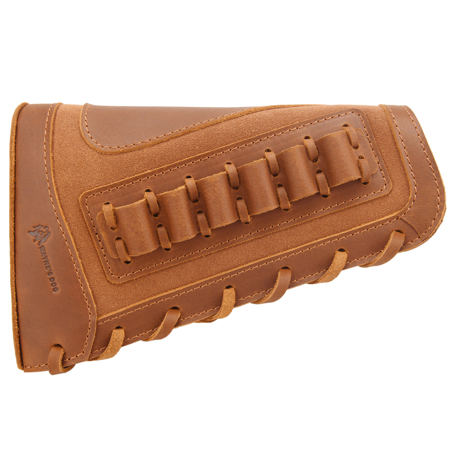 Leather Gun Rifle Cheek Rest Shell Holder Shotgun Recoil Pad for .308.22LR .357