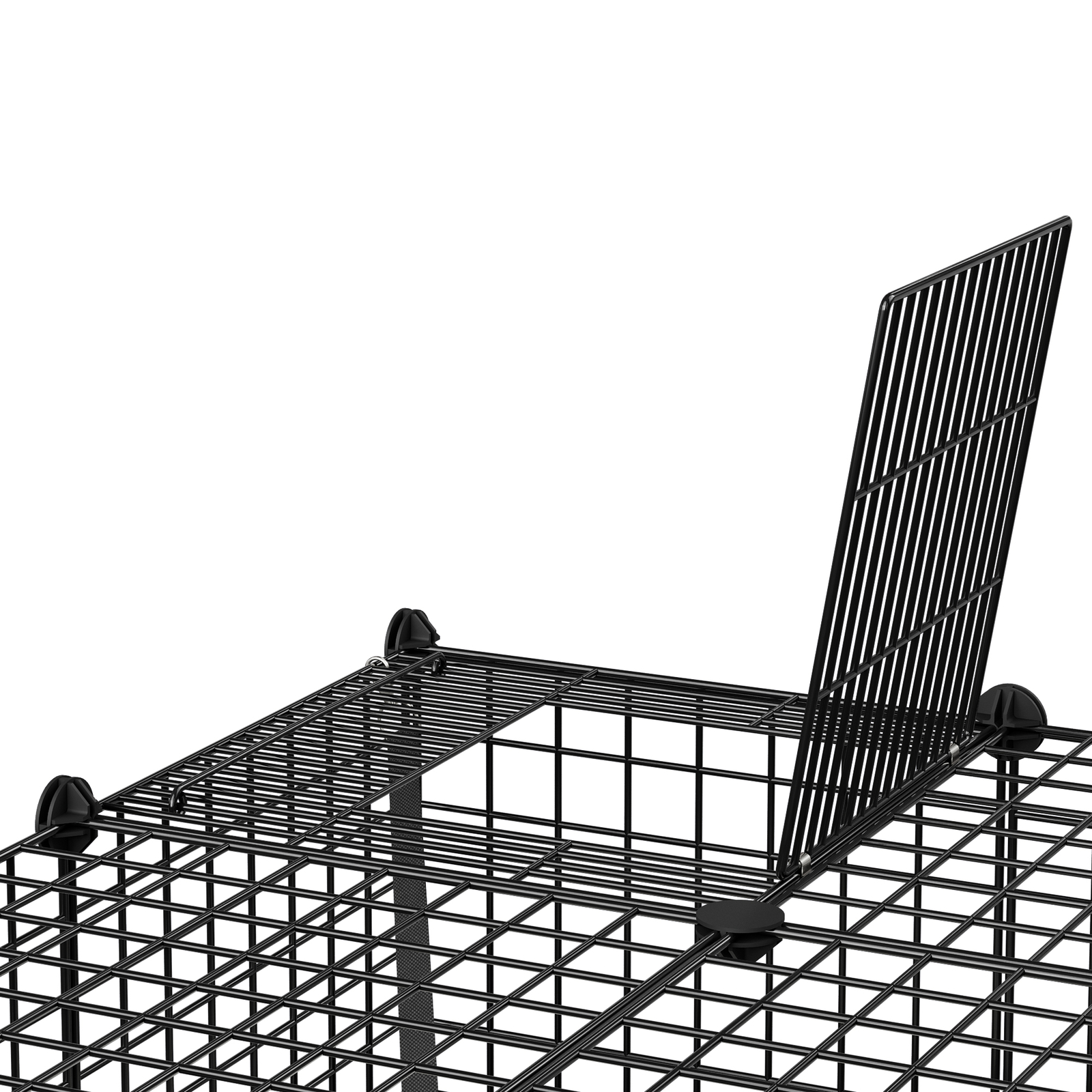 Large Cat Cage Enclosure Metal Wire 4-Tier Kennel DIY Playpen Catio with Hammock