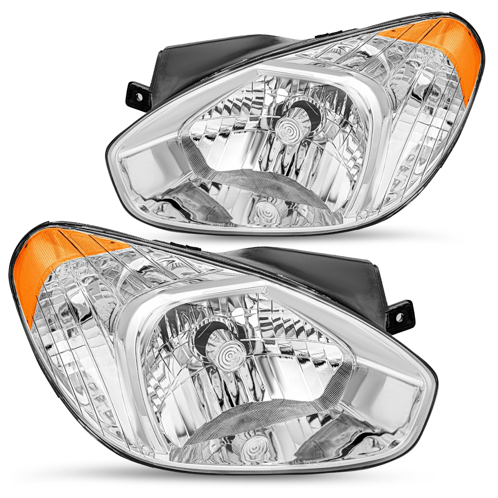 Headlight Assembly Compatible with 2007-2011 Hyundai Accent Replacement