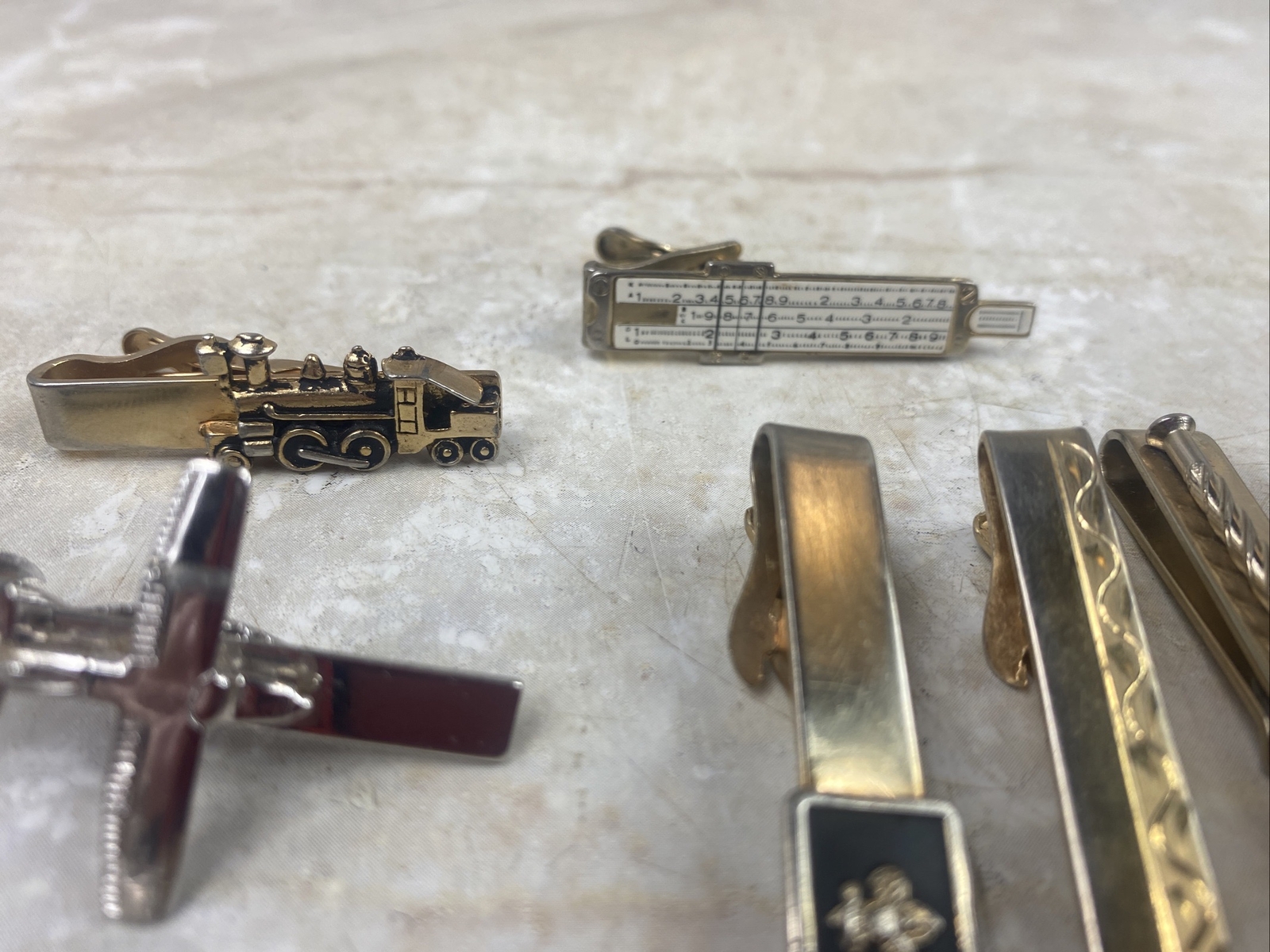 VTG Tie Clip Pin Lot