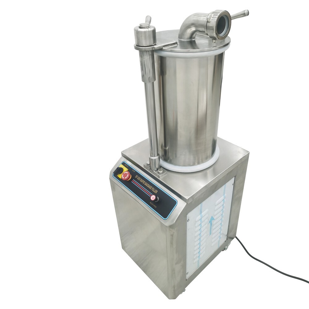 Hydraulic Sausage Stuffers 110V 26L Automatic Vertical Sausage Maker w/3 Stuffer