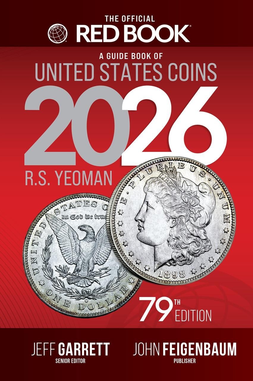 New 2026 Official Red Book Price Guide For US Coins + Blue Book Paperback Bundle