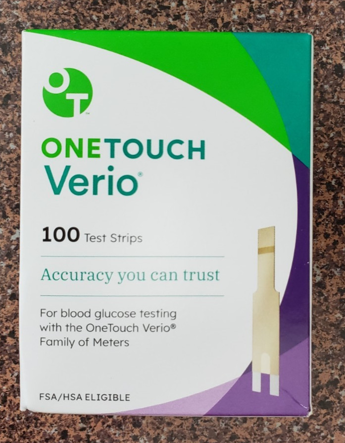 300 One Touch  Verio Test Strips exp 6/2026++ Sealed