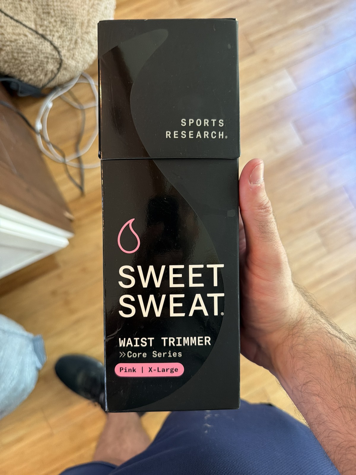 Sweet Sweat Sports Research Core Series Waist Trimmer Pink X-Large Workout