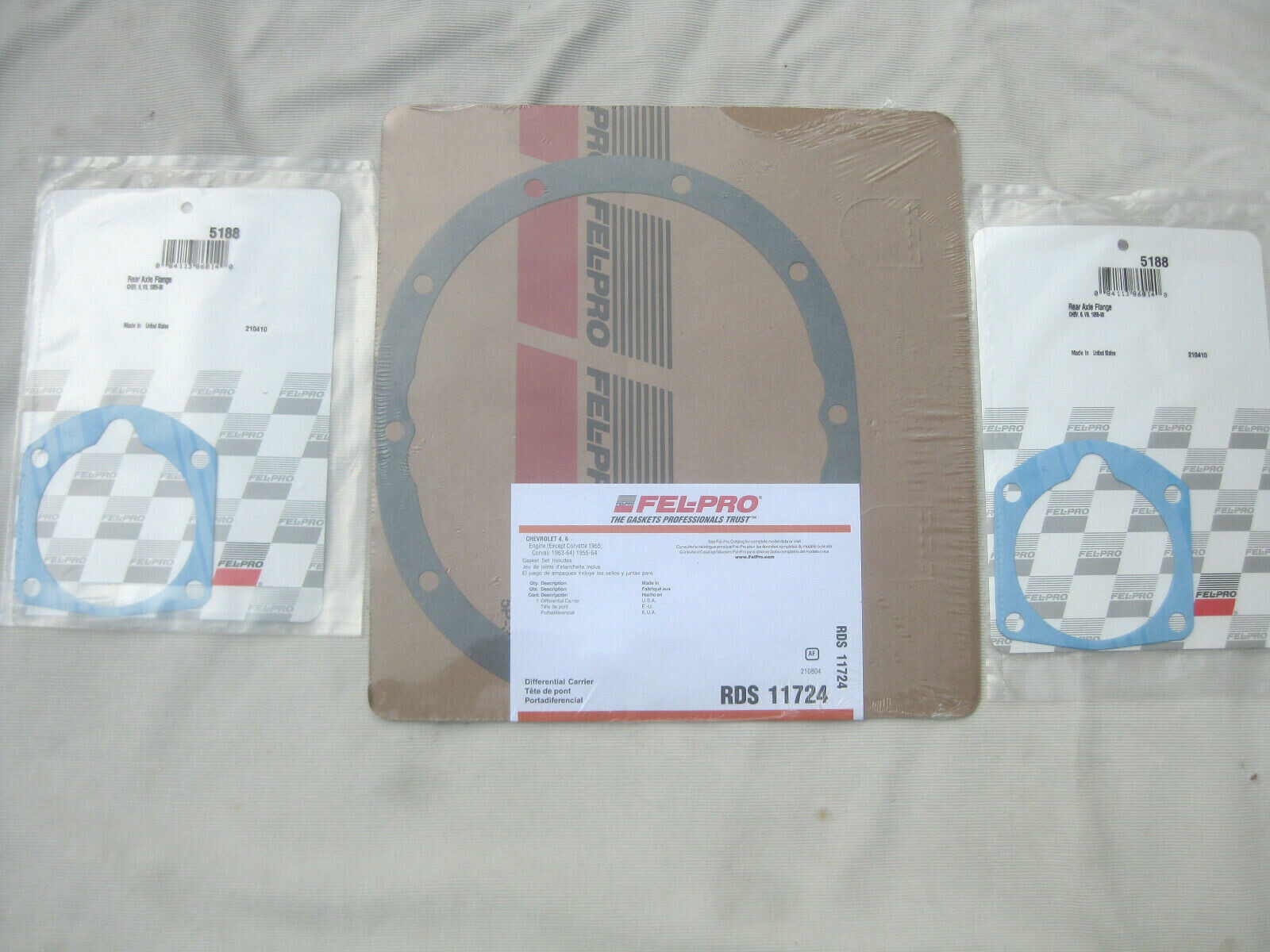 CHEVY Impala BelAir 1958 - 1964 Rear End 10-Bolt GASKET + Axle Shaft GASKET Set