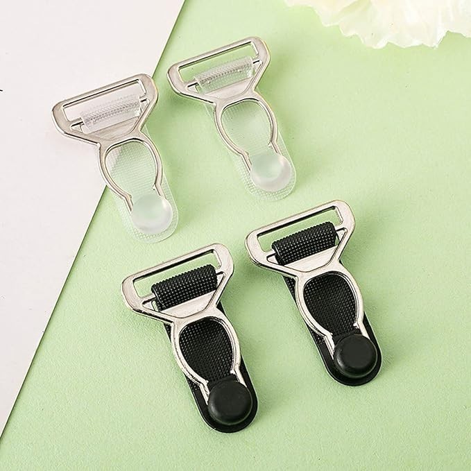 30 Pack Garter Belt Clips Replacement Strap End Hooks Clasp Buckle for Corset