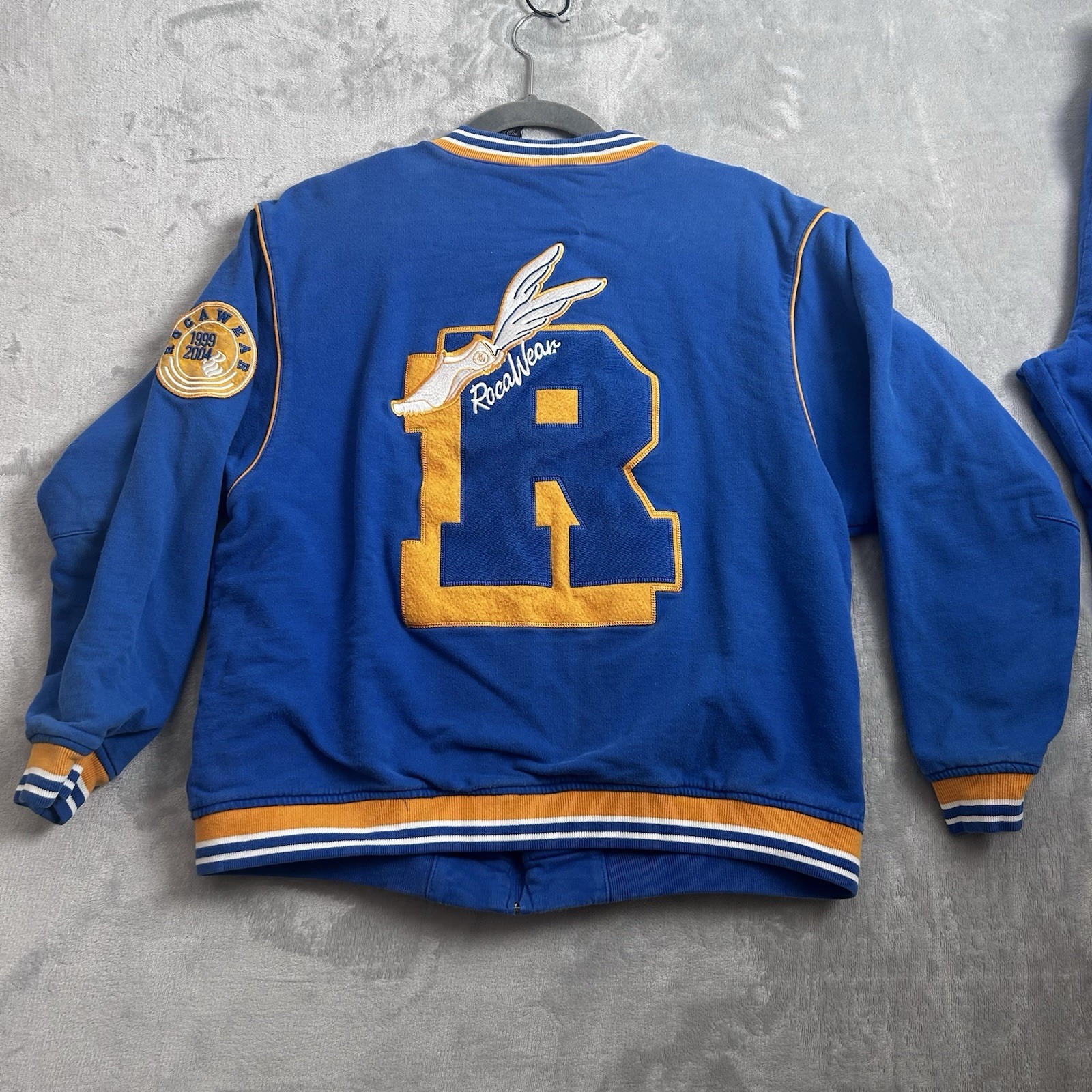 Vintage Rocawear Y2K Sweat Track Suit Set Large 14-16 Pre-Owned