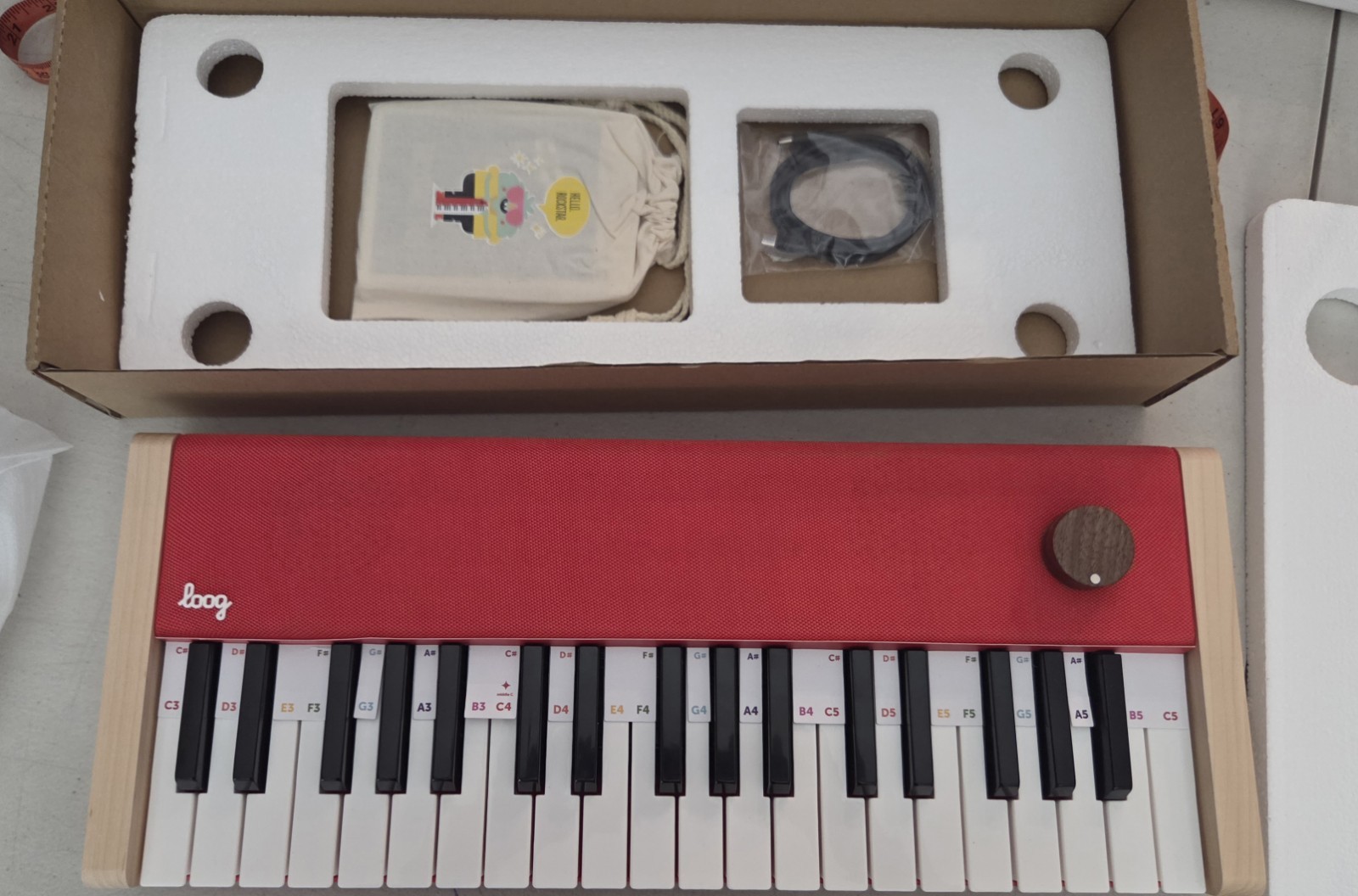 Loog digital piano - portable keyboard for beginners#1356XR6