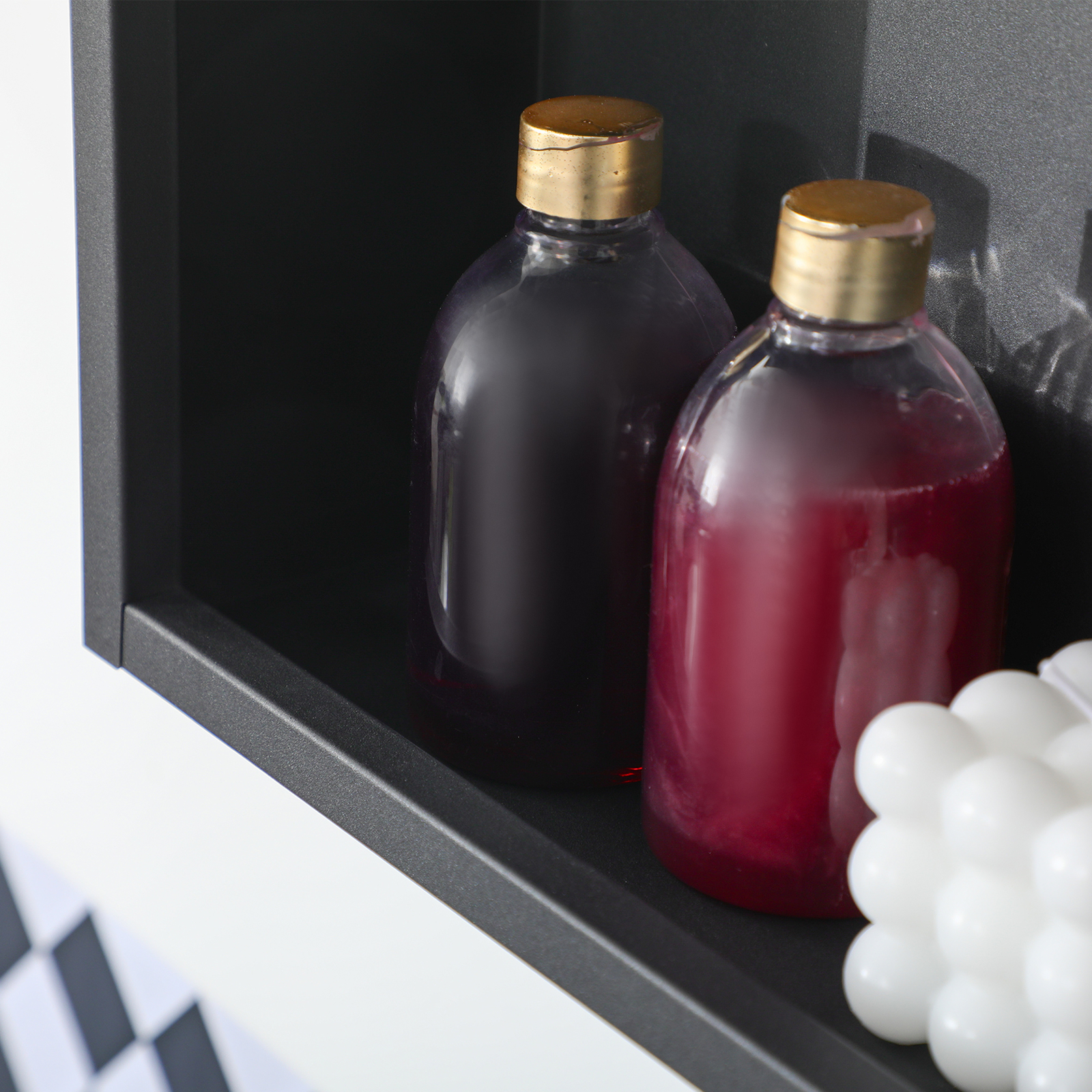 kleankin Wall-Mounted Medicine Cabinet with Mirror, Bathroom Cabinet Black