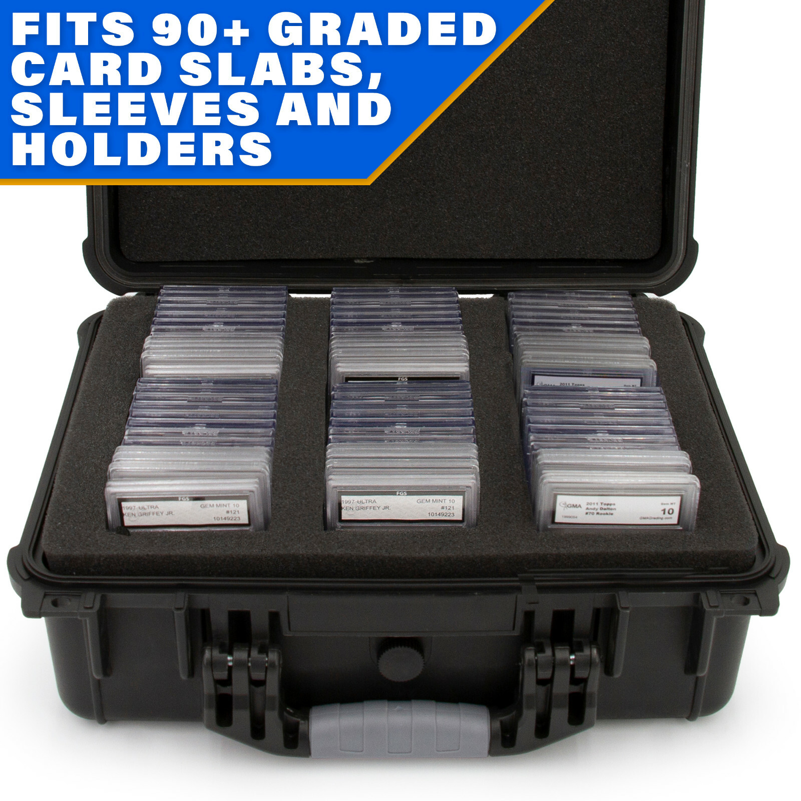 CM Graded Card Case Storage Box for 80+ BGS PSA Sports Trading Cards Slabs