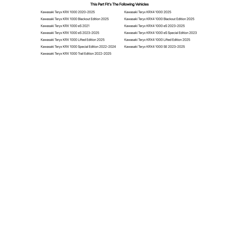 Tusk Intake Covers Green For Kawasaki Teryx KRX4 1000 eS Special Edition 2023