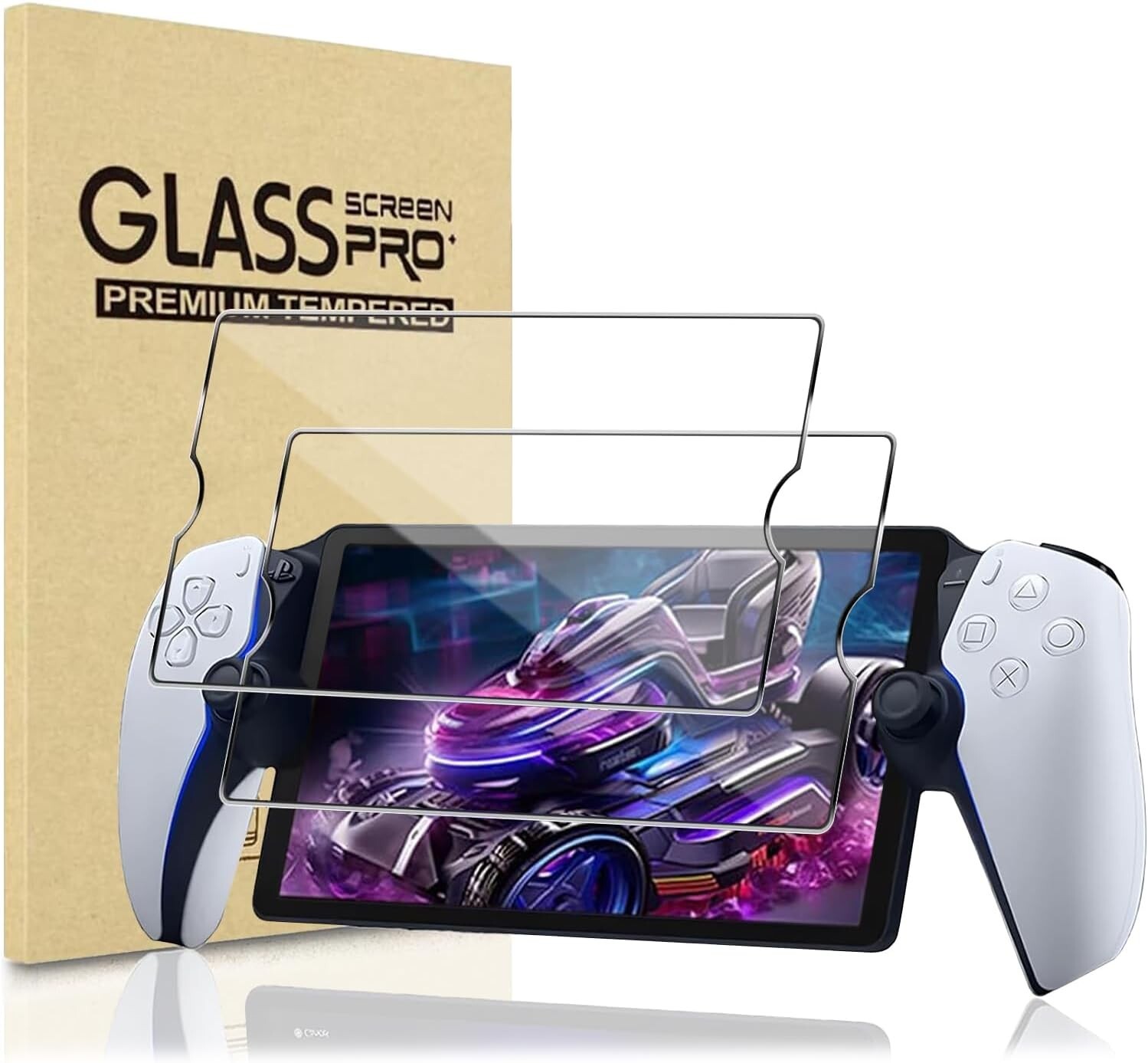 2-Pack PlayStation Portal Remote Player Screen Protector Tempered Glass