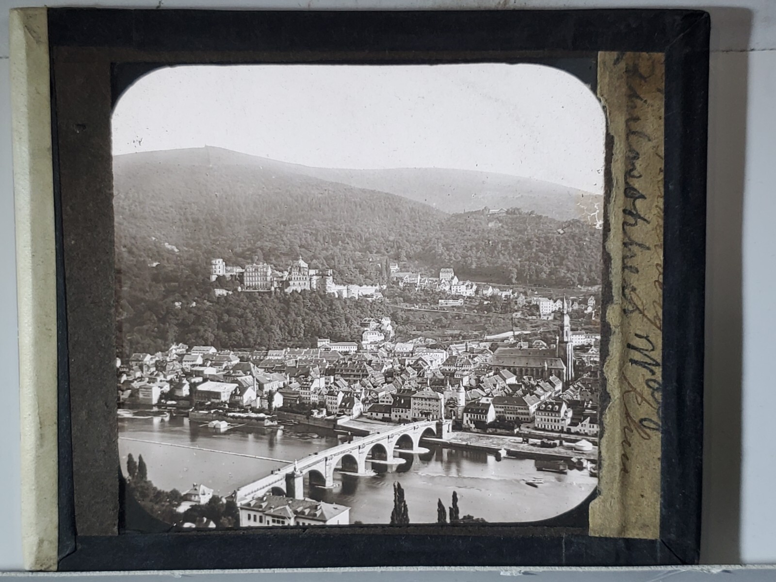 Philosopher's Way, Heidelberg, Germany, Charles Farrar Magic Lantern Glass Slide