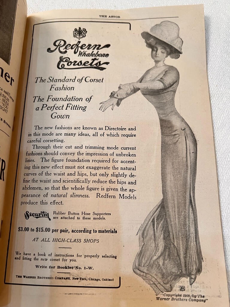 Astor Theater Program Oct 26 1908 William Hodge Henry Jewett Man From Home