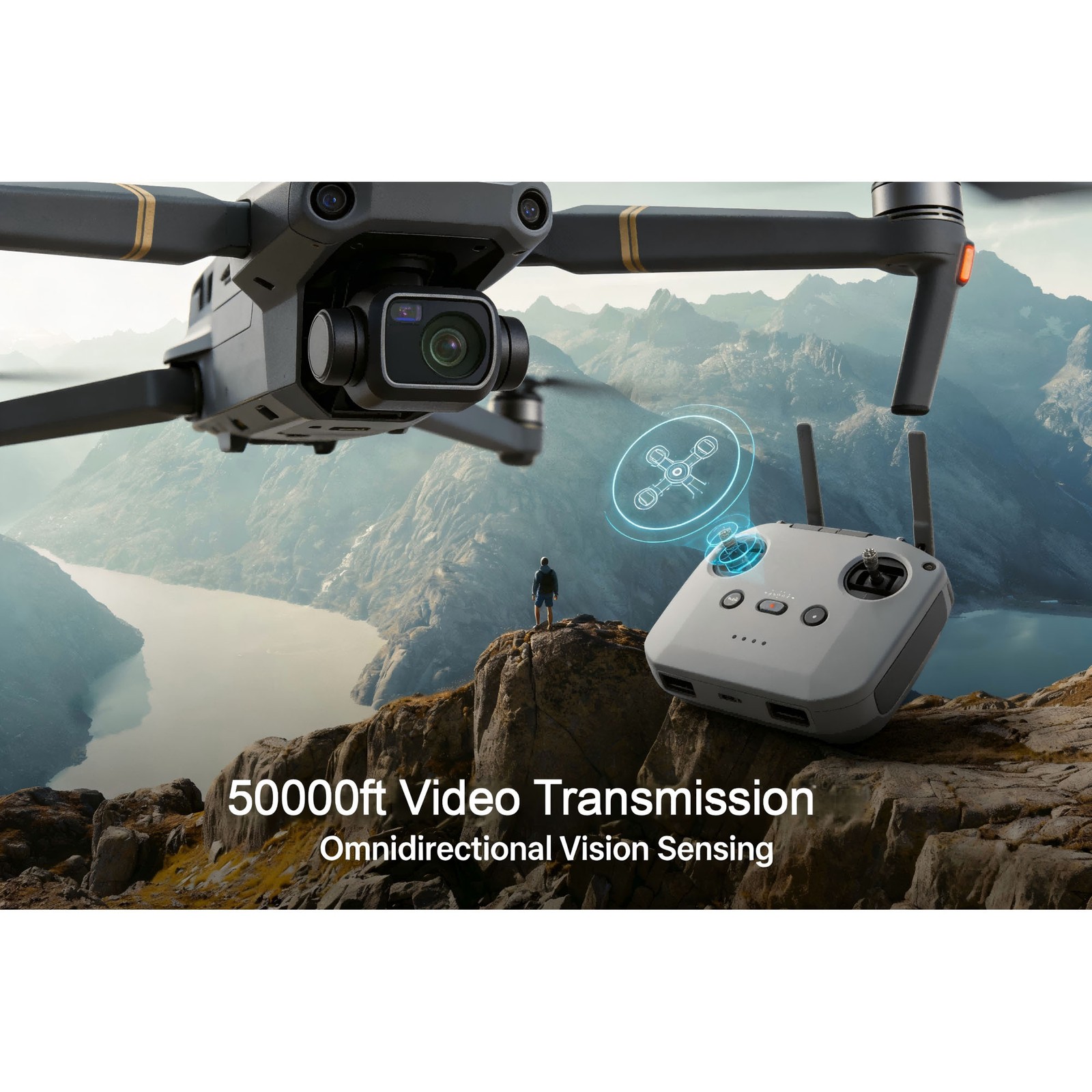 SKYROVER X1 Fly More Combo Drone Camera 4K,3 Batteries,8K Photo,96 Mins Flight