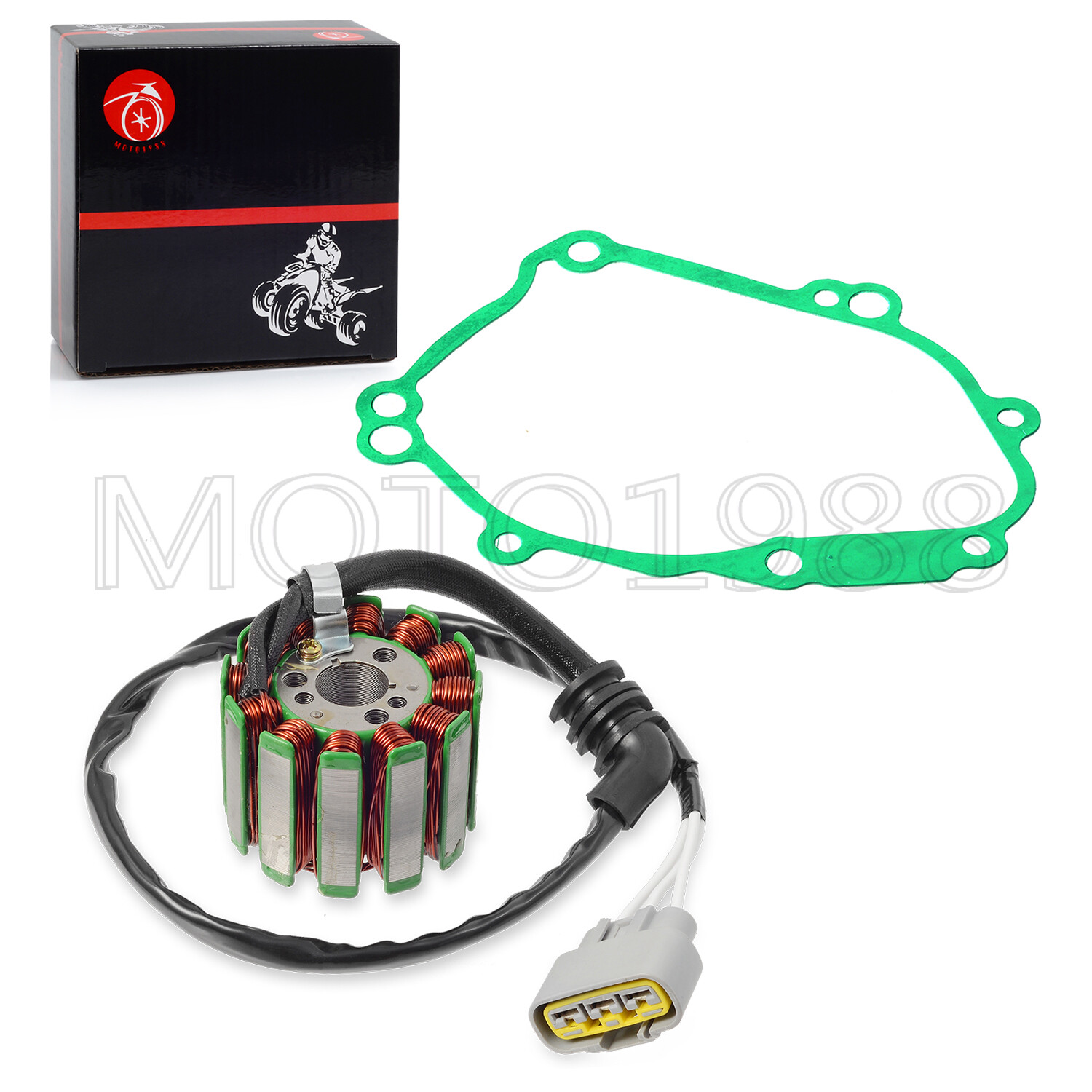 For YAMAHA R1 Limited Edition 2006 Magneto Stator Flywheel Rotor W/ Cover GASKET