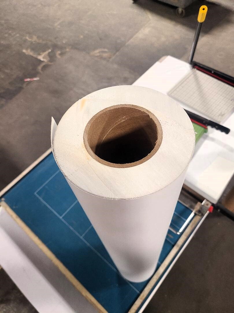 3.4 mil Paint Spray Mask Stencil Vehicle Auto Vinyl Self-Adhesive Yellow & White