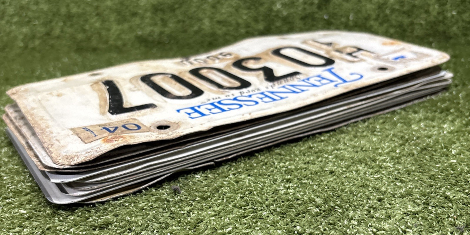 Lot Of 10 Random Misc USA License Plates Vintage! Man Cave, Crafts. Cool Pieces