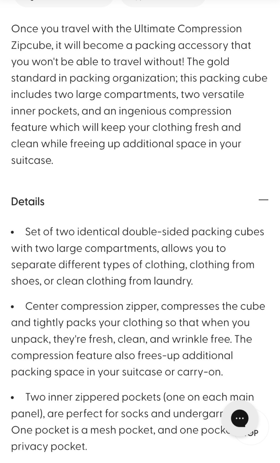 Biaggi Ultimate Compression Zipcube Packing Cube (Set of 2)