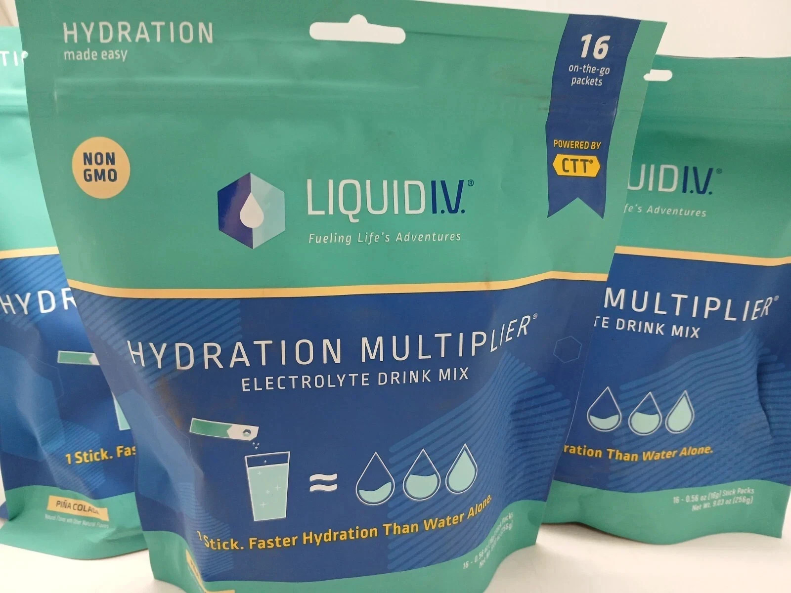 Liquid I.V. Piña Colada Hydration Multiplier 48 Sticks | Electrolytes | 08/2025