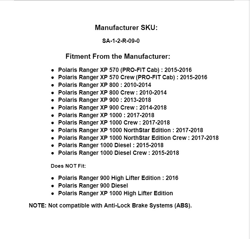 SuperATV ADR HD Rear Axle for Polaris Ranger XP 570/800/1000 / Ranger