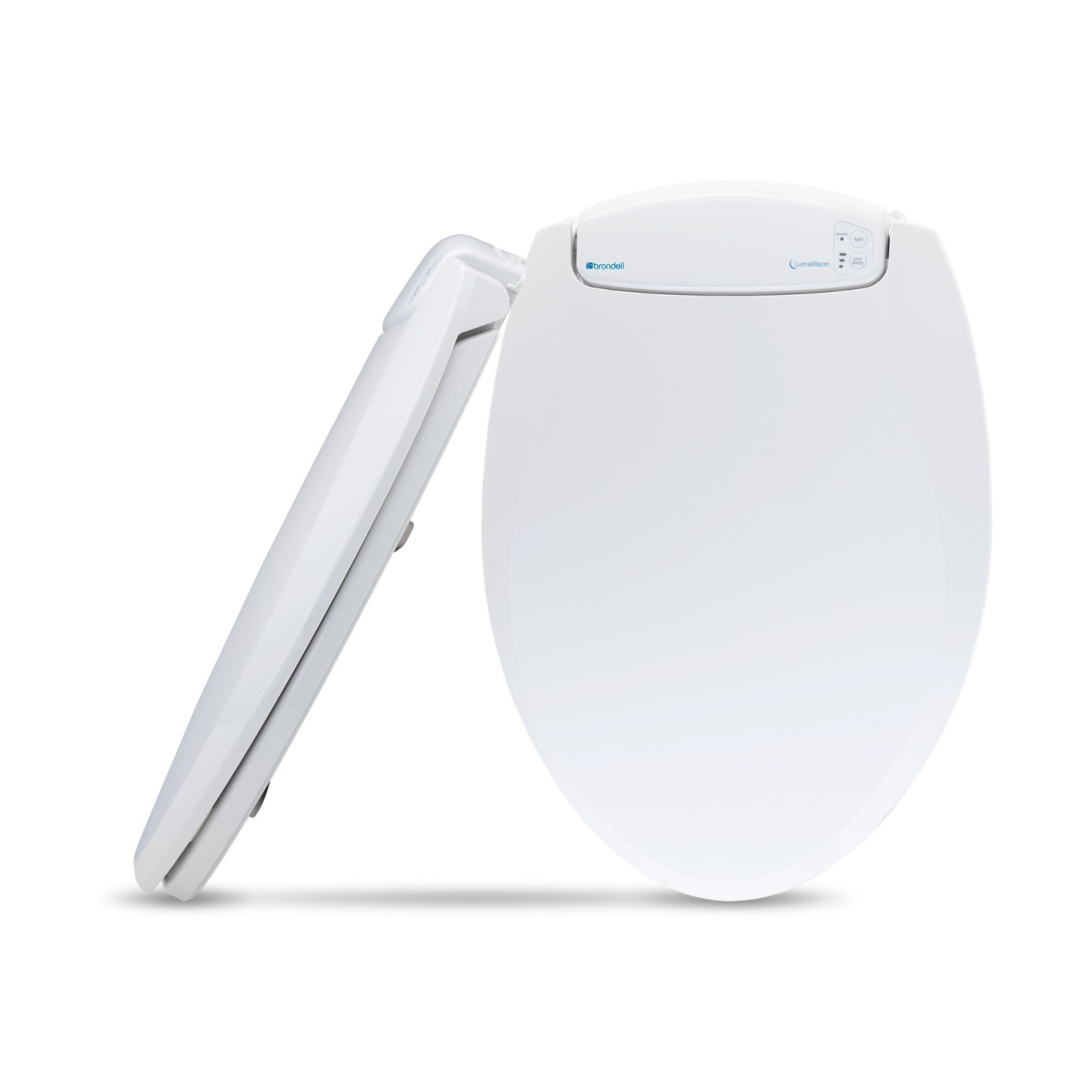 LumaWarm - ELONGATED Heated Electric Warm Toilet Seat Nightlight White Open Box