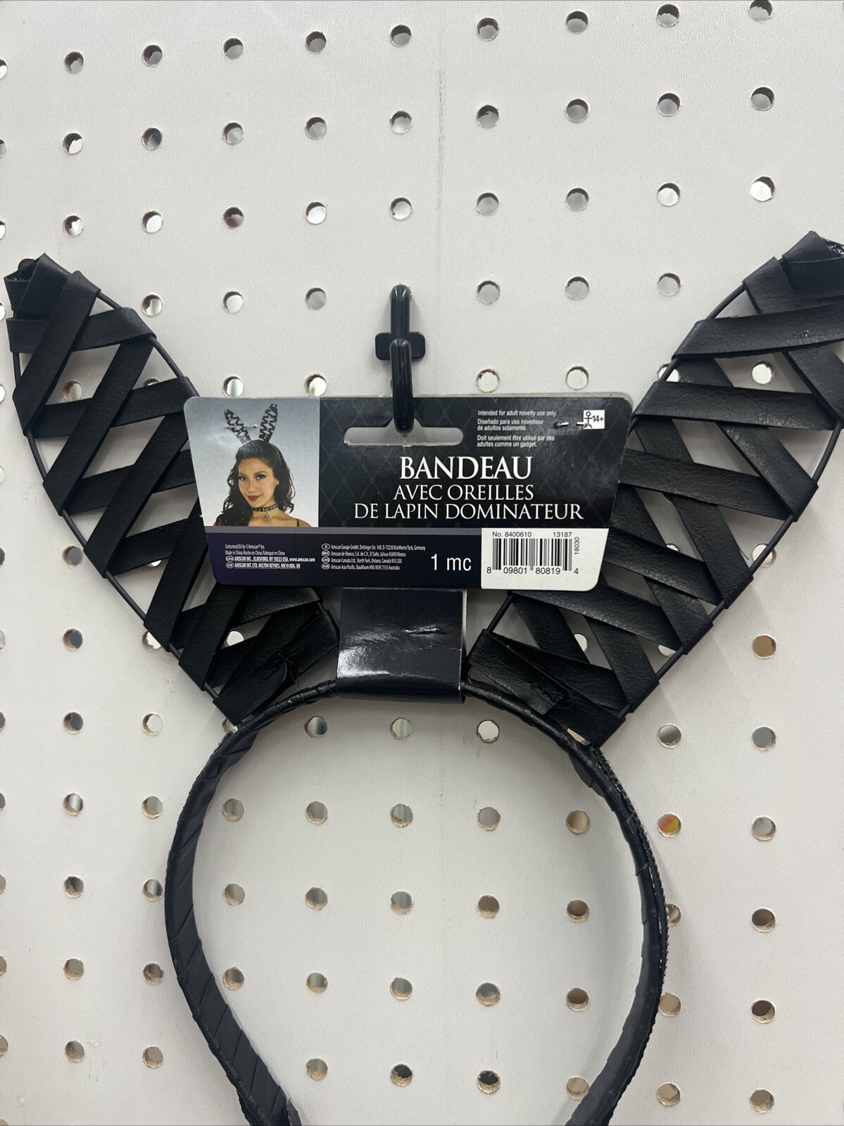 Domineering Bunny Ears Headband- One Size- 1 Piece Halloween costume cosplay