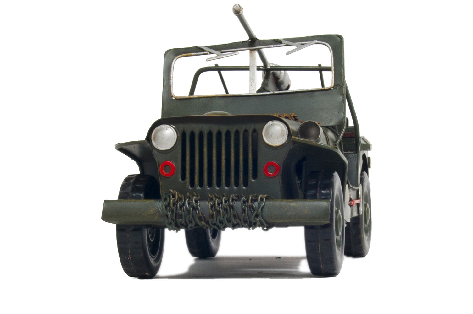 1941 Willys Overland Army Military Jeep MB Metal Model 11.5" Automotive Decor