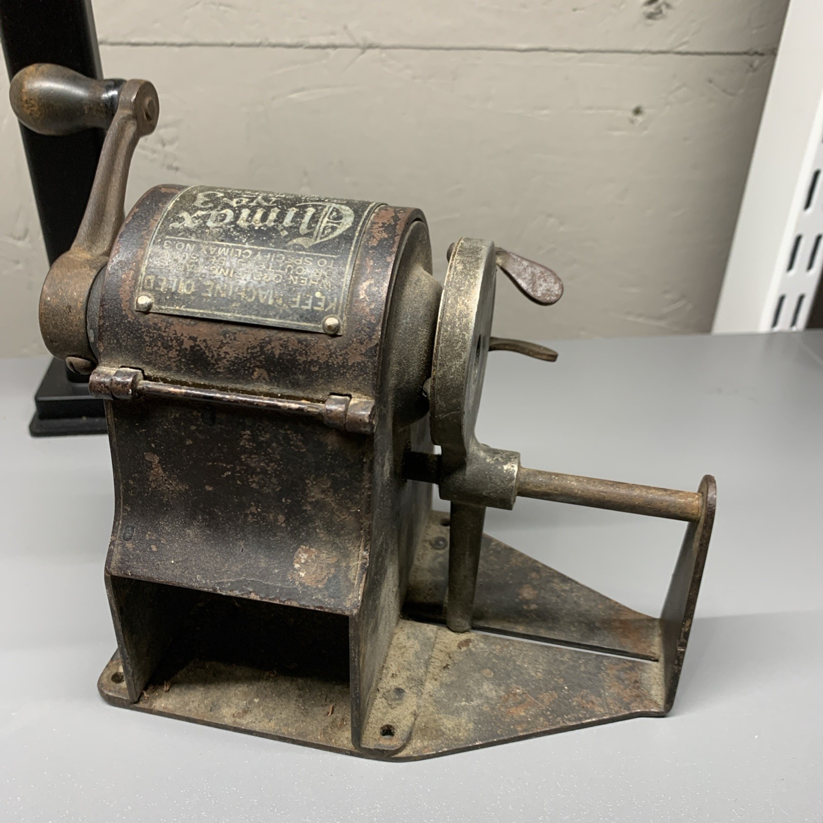 1921 Climax No.3 Auto. Pencil Sharpener Co. Chicago USA Works Great! No Catcher