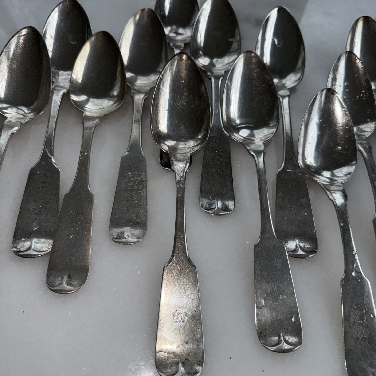 Rare Coin Silver Spoons, Serving Richmond, VA, Mitchell & Tyler Circa 1800"s