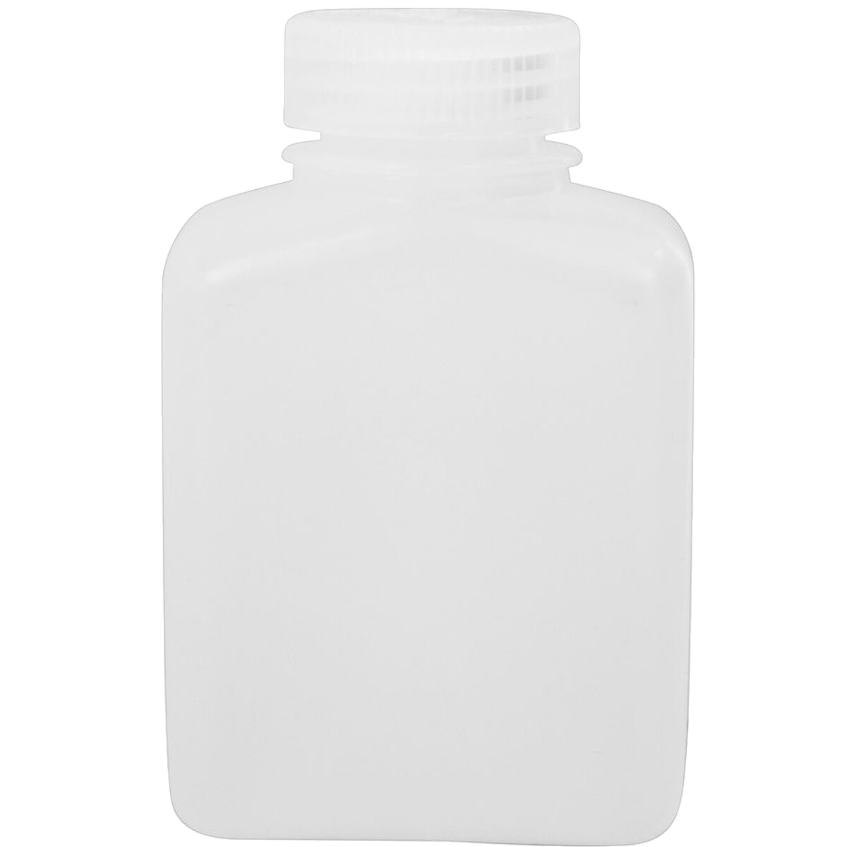 Nalgene HDPE Plastic Wide Mouth Rectangular Storage Bottle - Clear