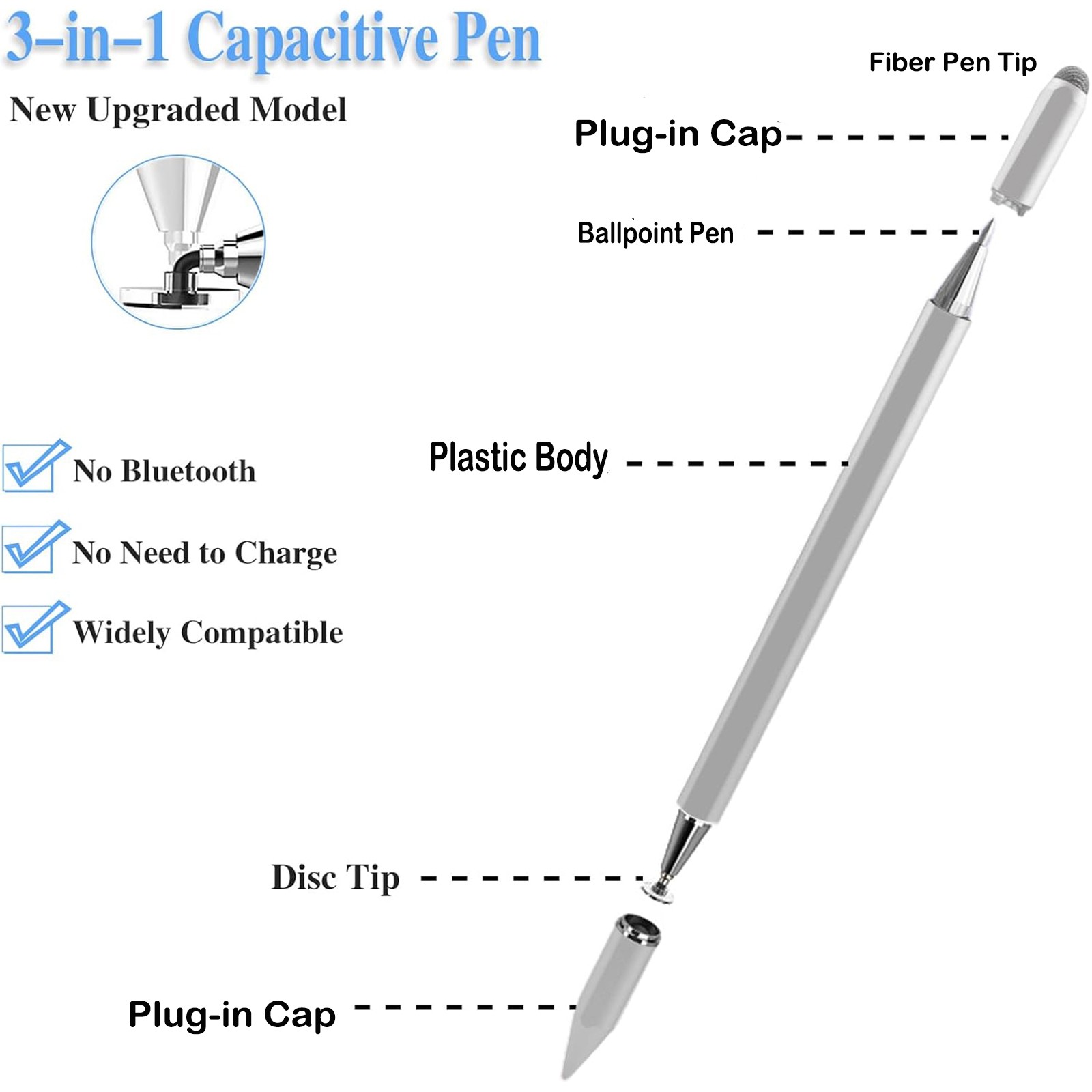 Touch Screen Pen Stylus Drawing Universal For iPhone iPad Samsung Tablet Phone